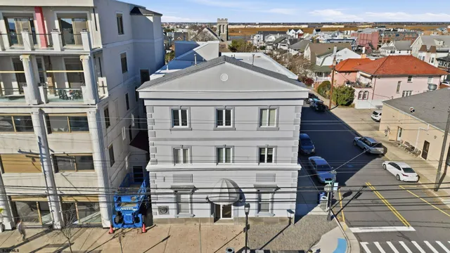 an aerial view of multiple houses