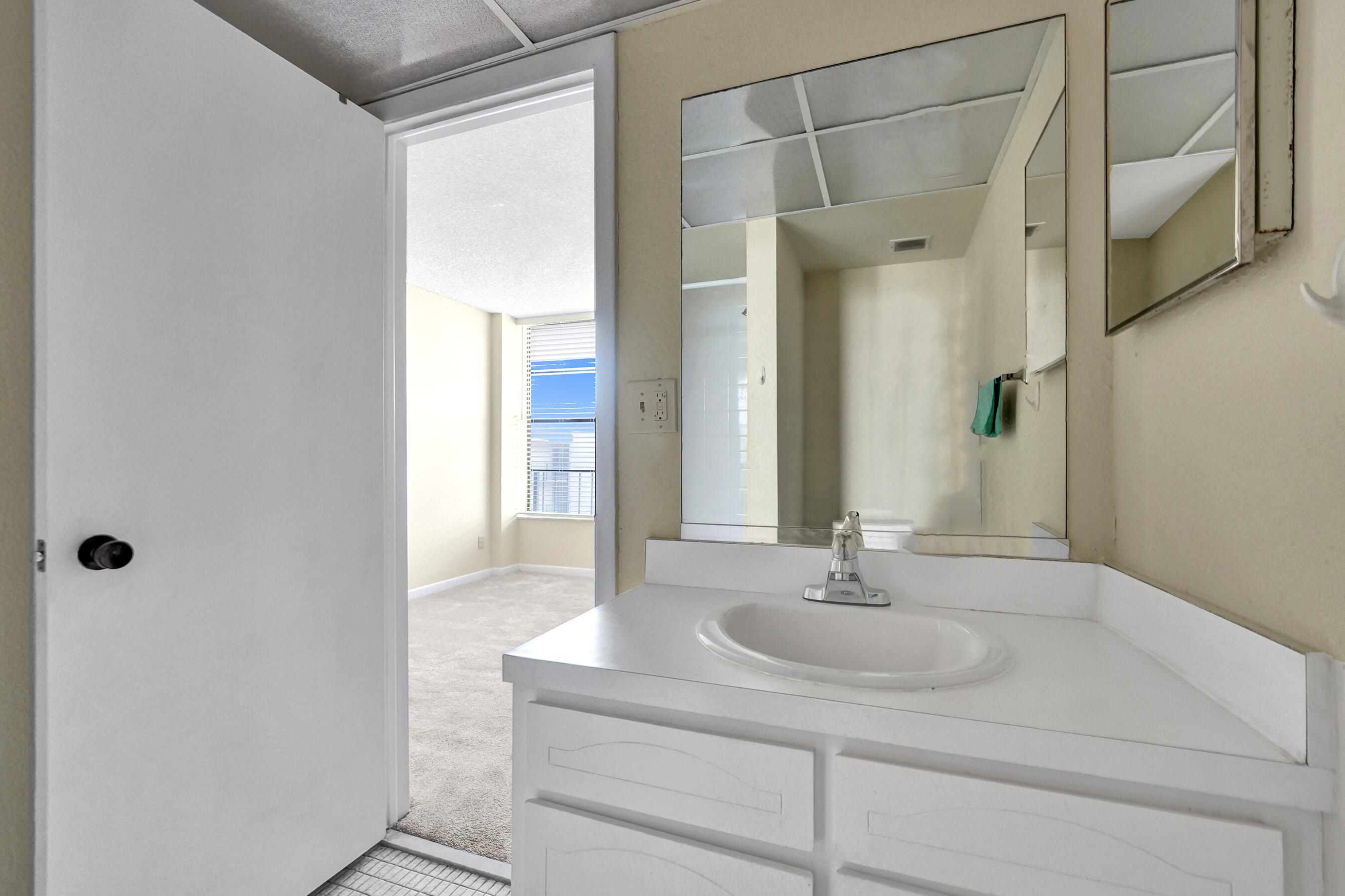 12 Royal Palm Way, Unit 6020 Boca Raton, FL 33432 - Photo 32 of 69 a bathroom with a sink and a mirror