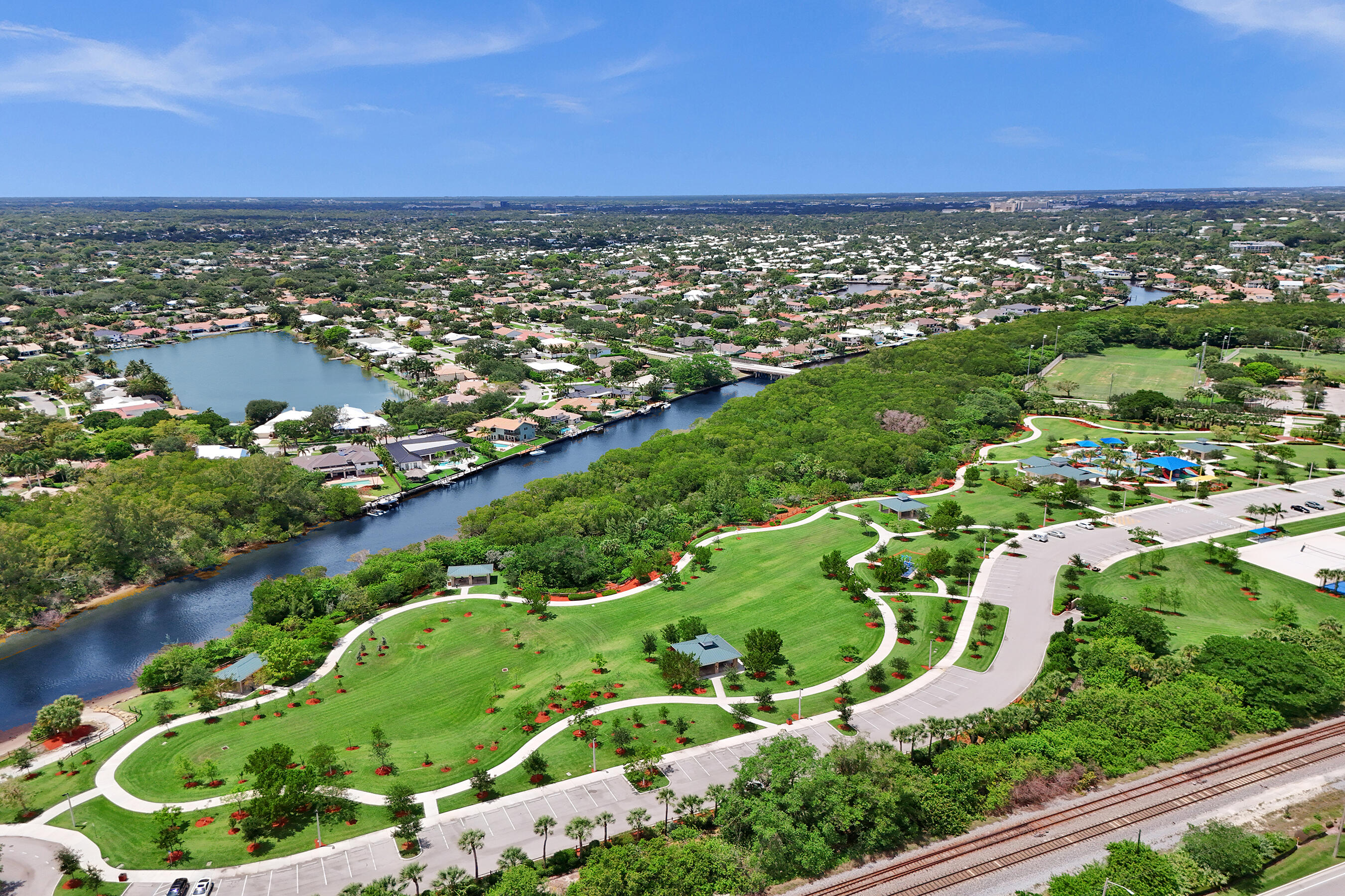12 Royal Palm Way, Unit 6020 Boca Raton, FL 33432 - Photo 52 of 69 an aerial view of residential building and lake