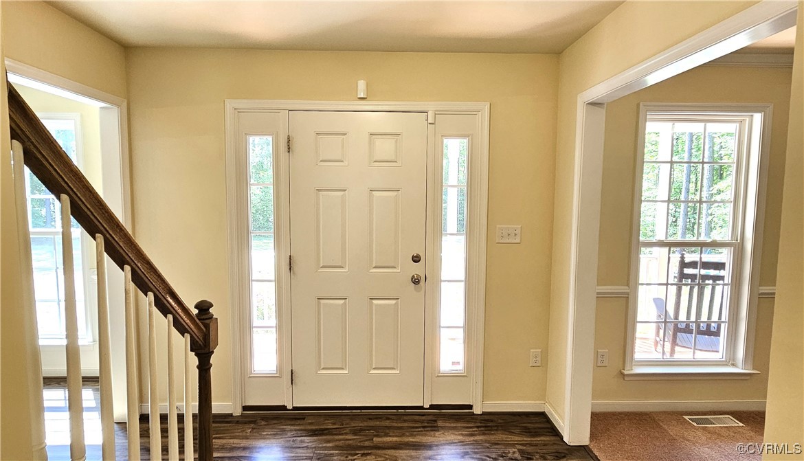 1290 Schutt Road Crewe, VA 23930 - Photo 15 of 50 a view of an entryway with wooden floor