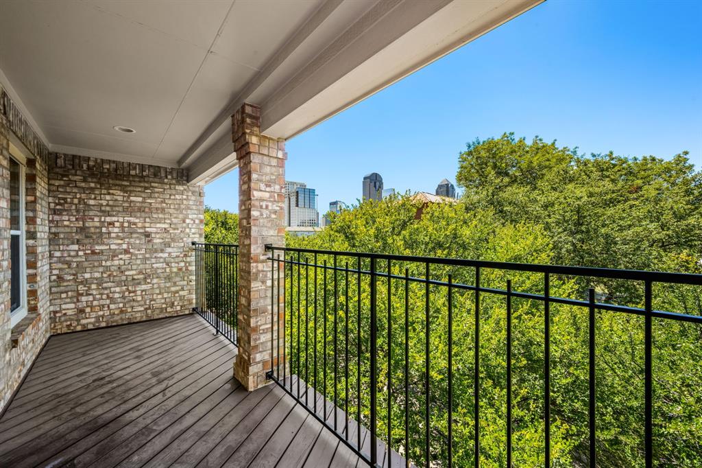 2214 Allen Street, Unit A Dallas, TX 75204 - Photo 34 of 36 a view of balcony with wooden floor