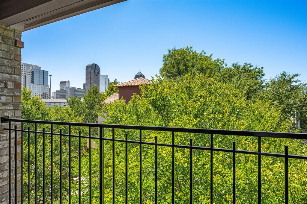2214 Allen Street, Unit A Dallas, TX 75204 - Photo 35 of 36 a view of a city from a balcony