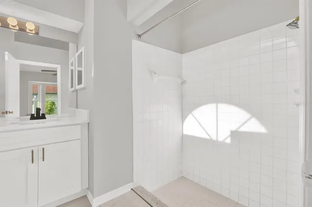 view of room with window