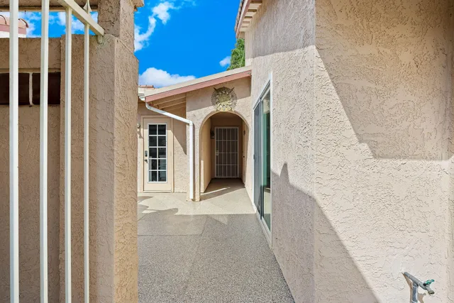 a view of a house with entryway and stairs