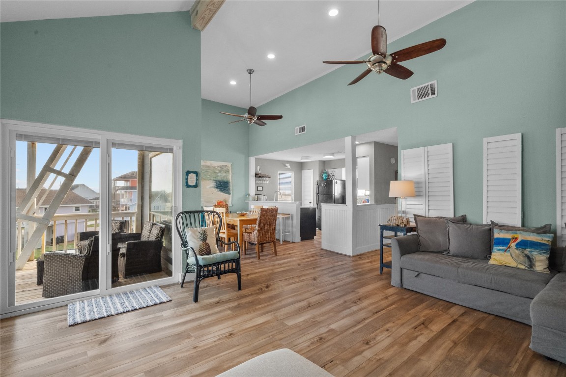 17729 Termini-San Luis Pass Road Galveston, TX 77554 - Photo 7 of 36 a living room with furniture and a large window