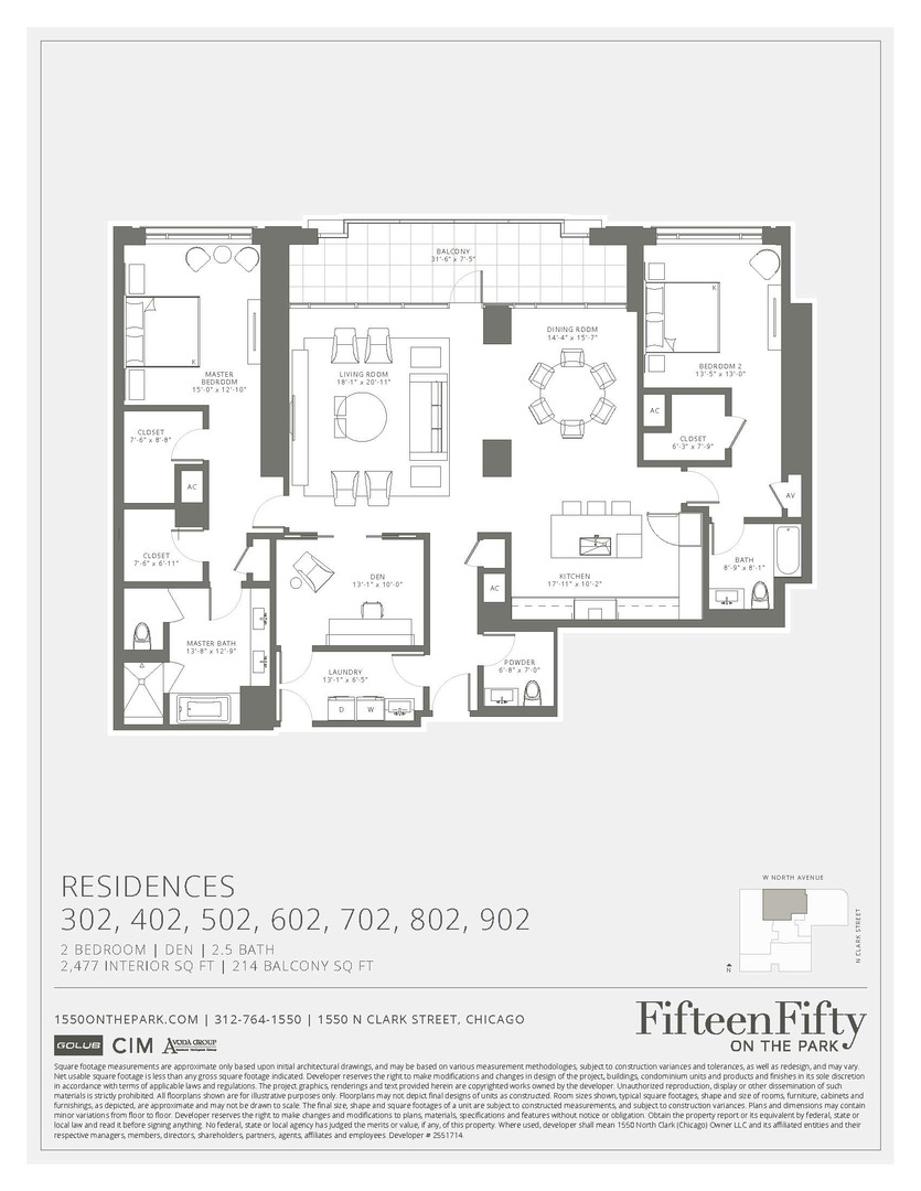 1550 North Clark Street, Unit 302 Chicago, IL 60610 - Photo 23 of 23 a black and white photo of a picture