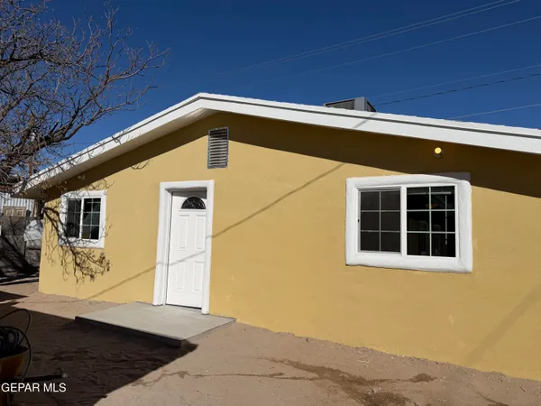 a front view of a house