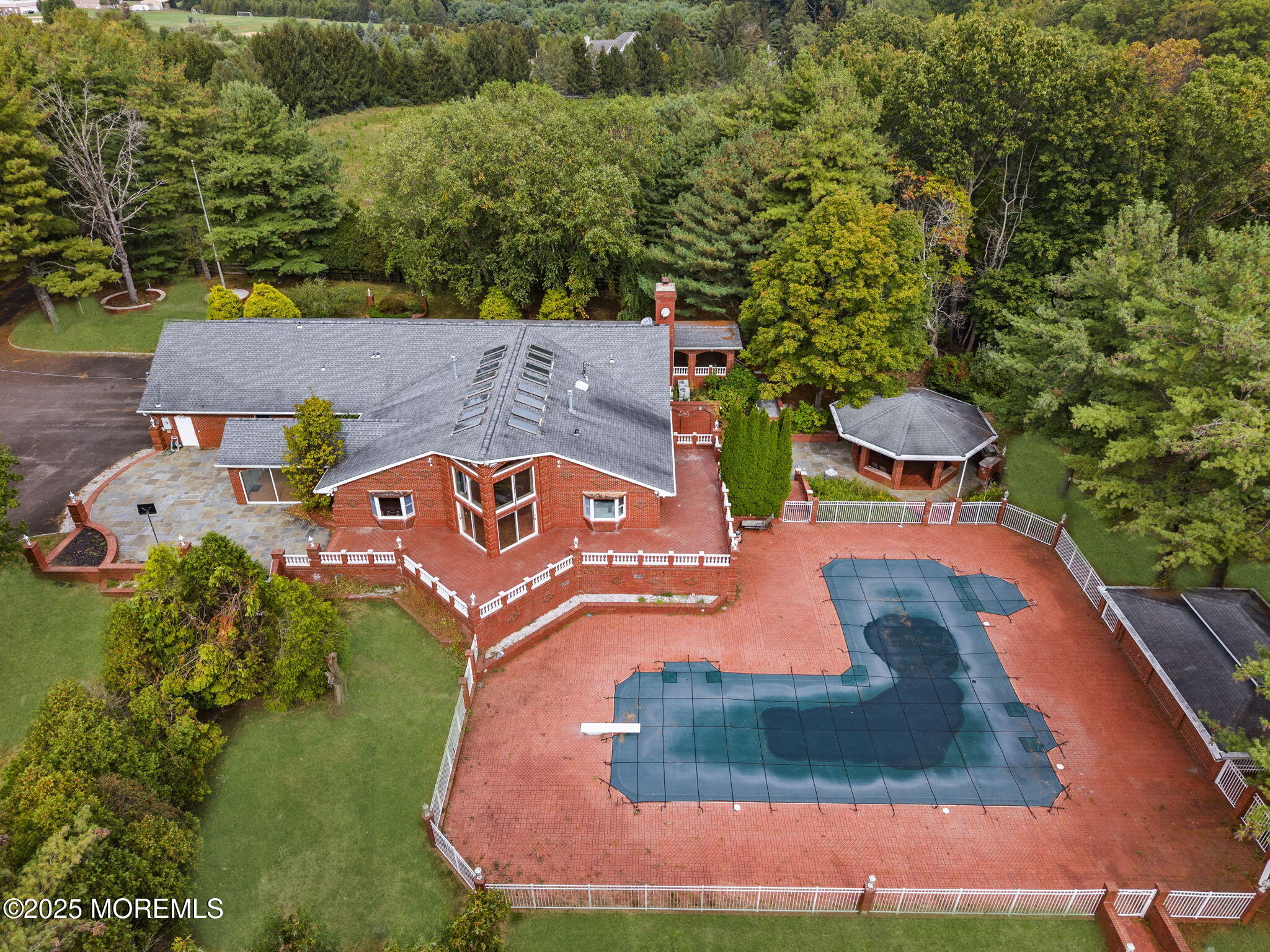 19-23 Roberts Road Millstone Township, NJ 08535 - Photo 12 of 118 an aerial view of a house with yard swimming pool and outdoor seating