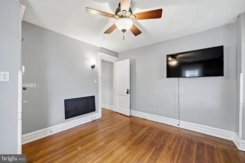 a view of a livingroom with a flat screen tv