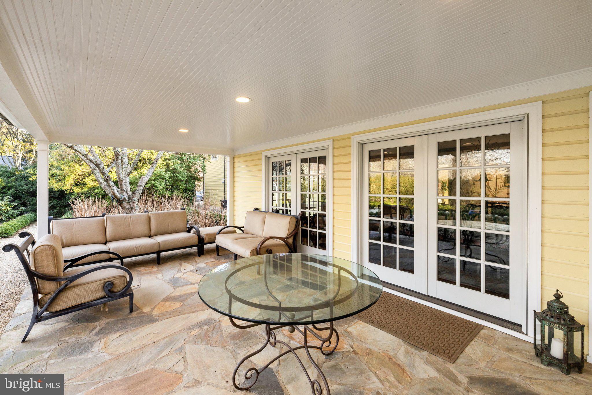 3050 Rectortown Road Marshall, VA 20115 - Photo 130 of 138 Covered porch in boxwood garden