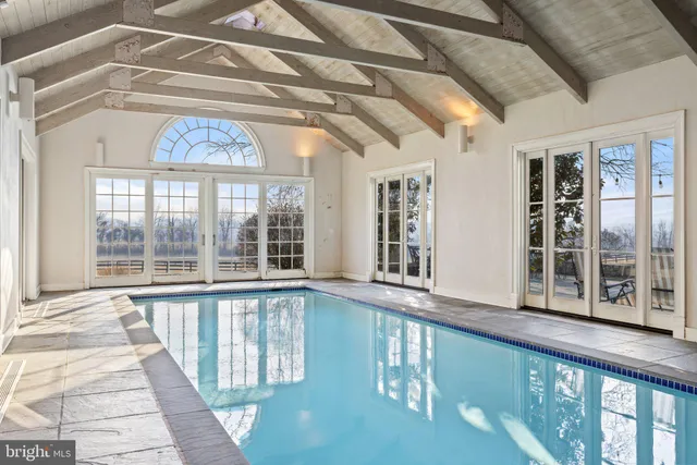 a view of a lake with a mountain