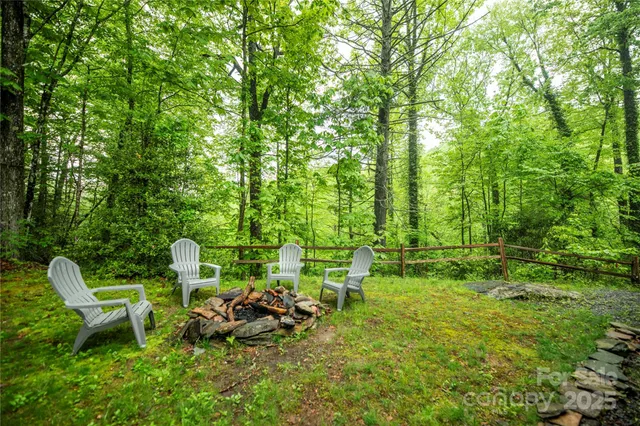 a view of an outdoor sitting area with chairs