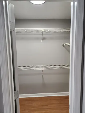 a close view of closet