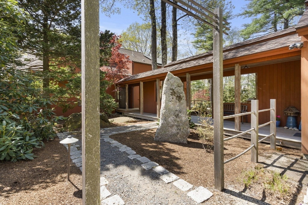 11 Chaplin Road Boxford, MA 01921 - Photo 37 of 42 a view of a door with a tree in a yard