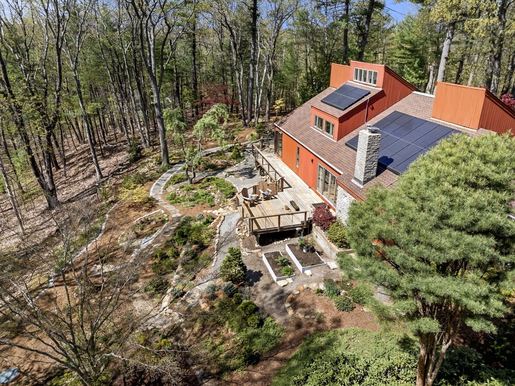 11 Chaplin Road Boxford, MA 01921 - Photo 4 of 42 an aerial view of a house with a yard