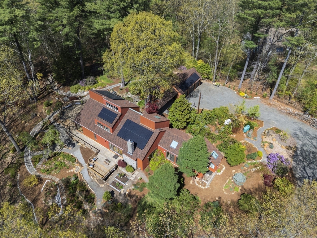11 Chaplin Road Boxford, MA 01921 - Photo 5 of 42 an aerial view of a house with a yard