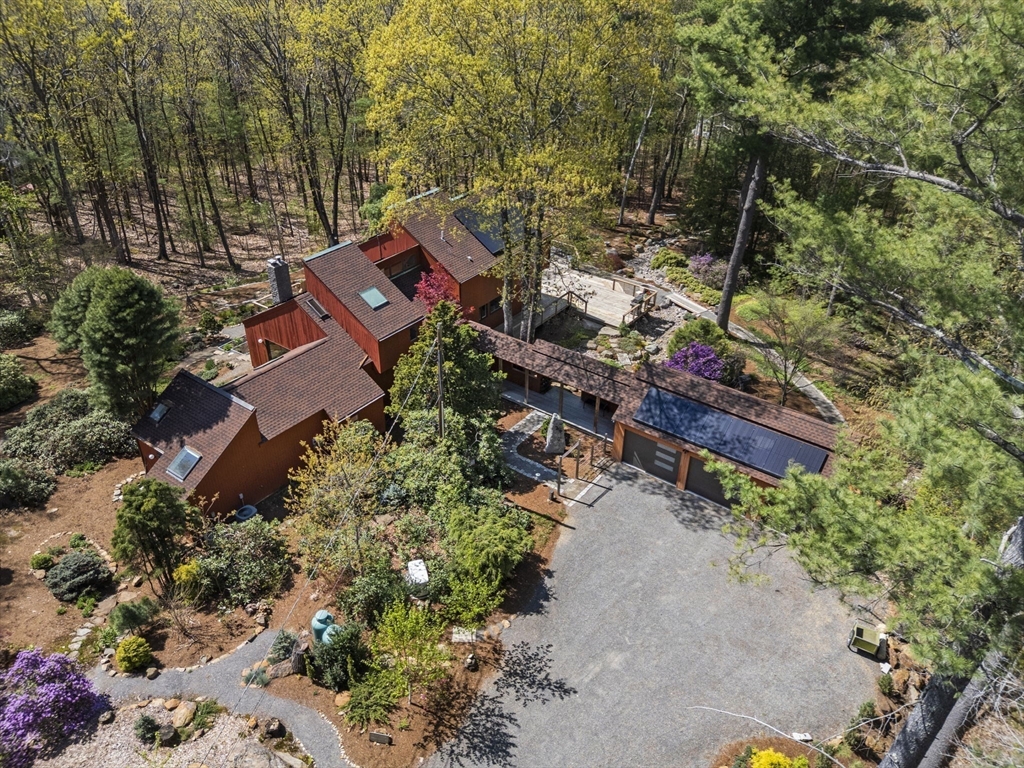 11 Chaplin Road Boxford, MA 01921 - Photo 6 of 42 an aerial view of a house with a yard and trees