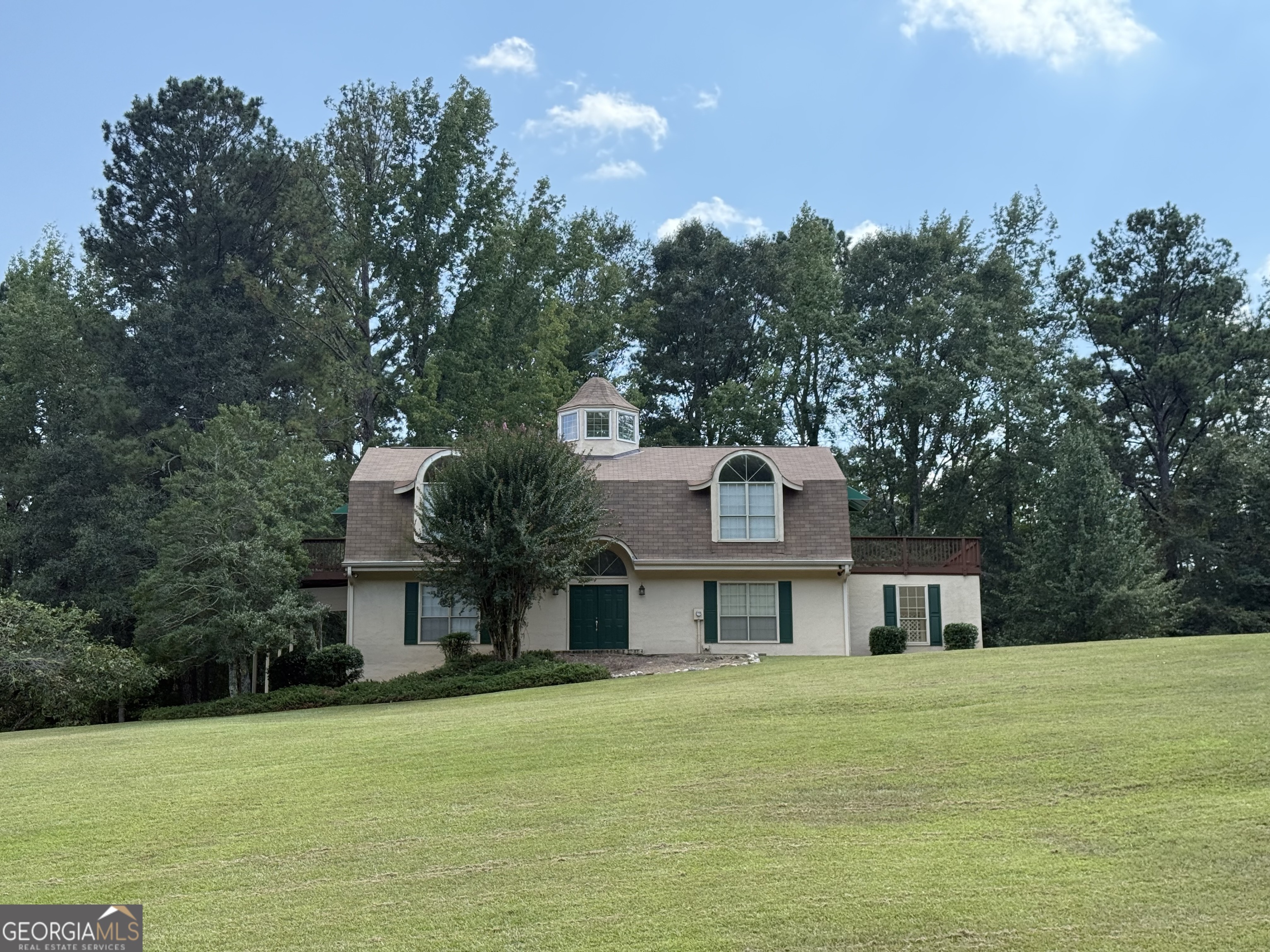 242 Ebenezer Church Road Fayetteville, GA 30215 - Photo 46 of 46 a front view of a house with a garden and trees