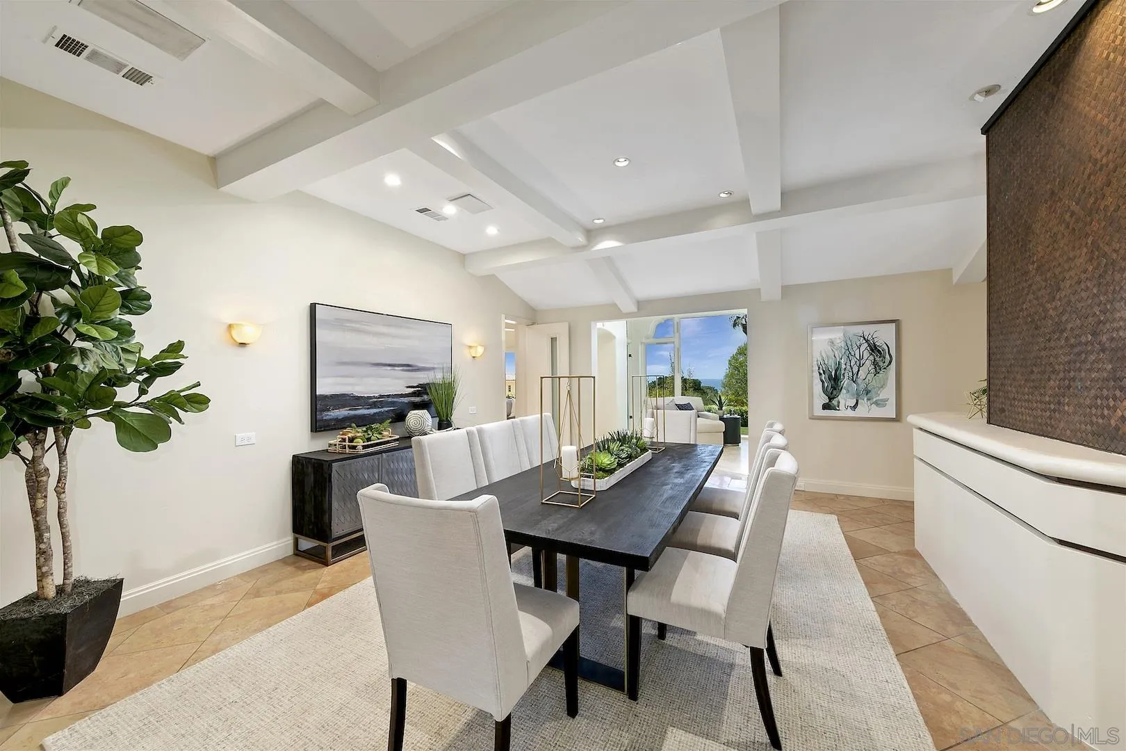 9660 Blackgold Road La Jolla, CA 92037 - Photo 12 of 32 a view of a dining room with furniture window and wooden floor
