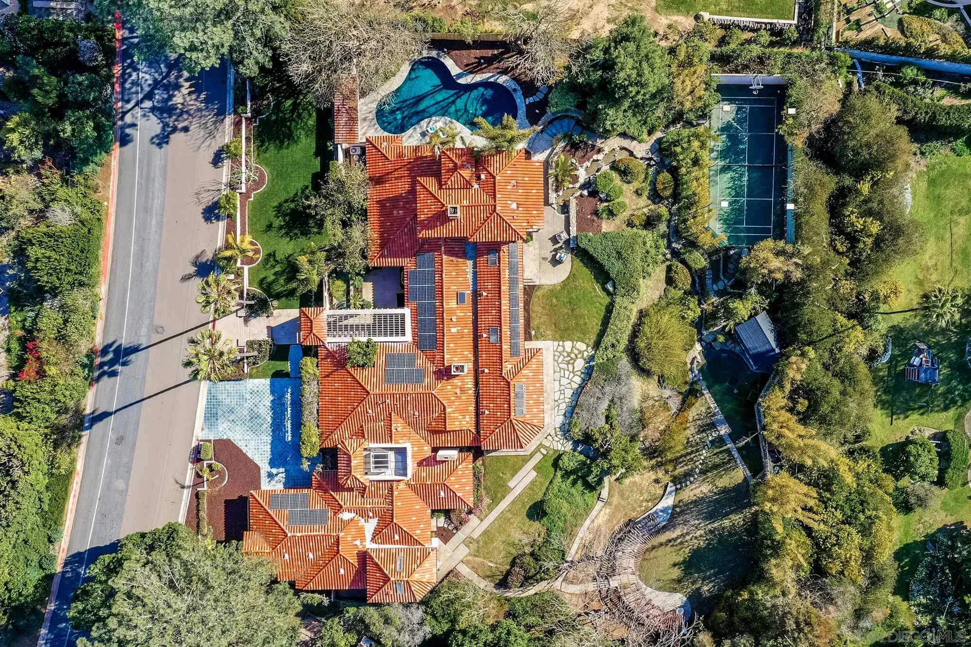 9660 Blackgold Road La Jolla, CA 92037 - Photo 26 of 32 an aerial view of residential houses with outdoor space