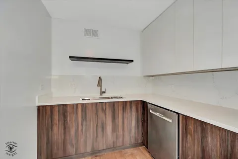 a kitchen with a sink