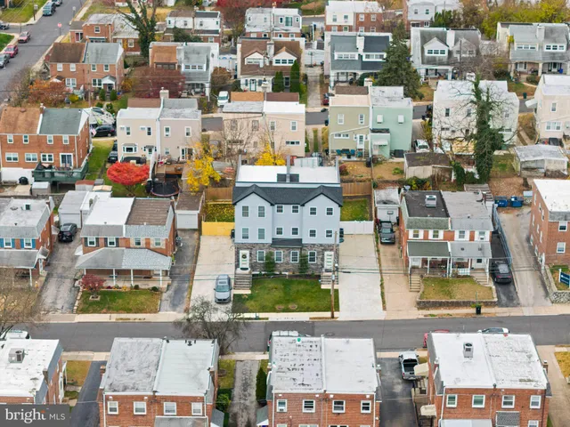 an aerial view of residential building