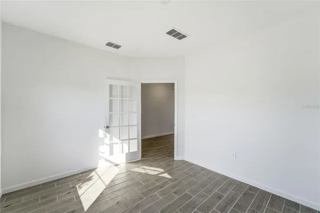 a view of an empty room