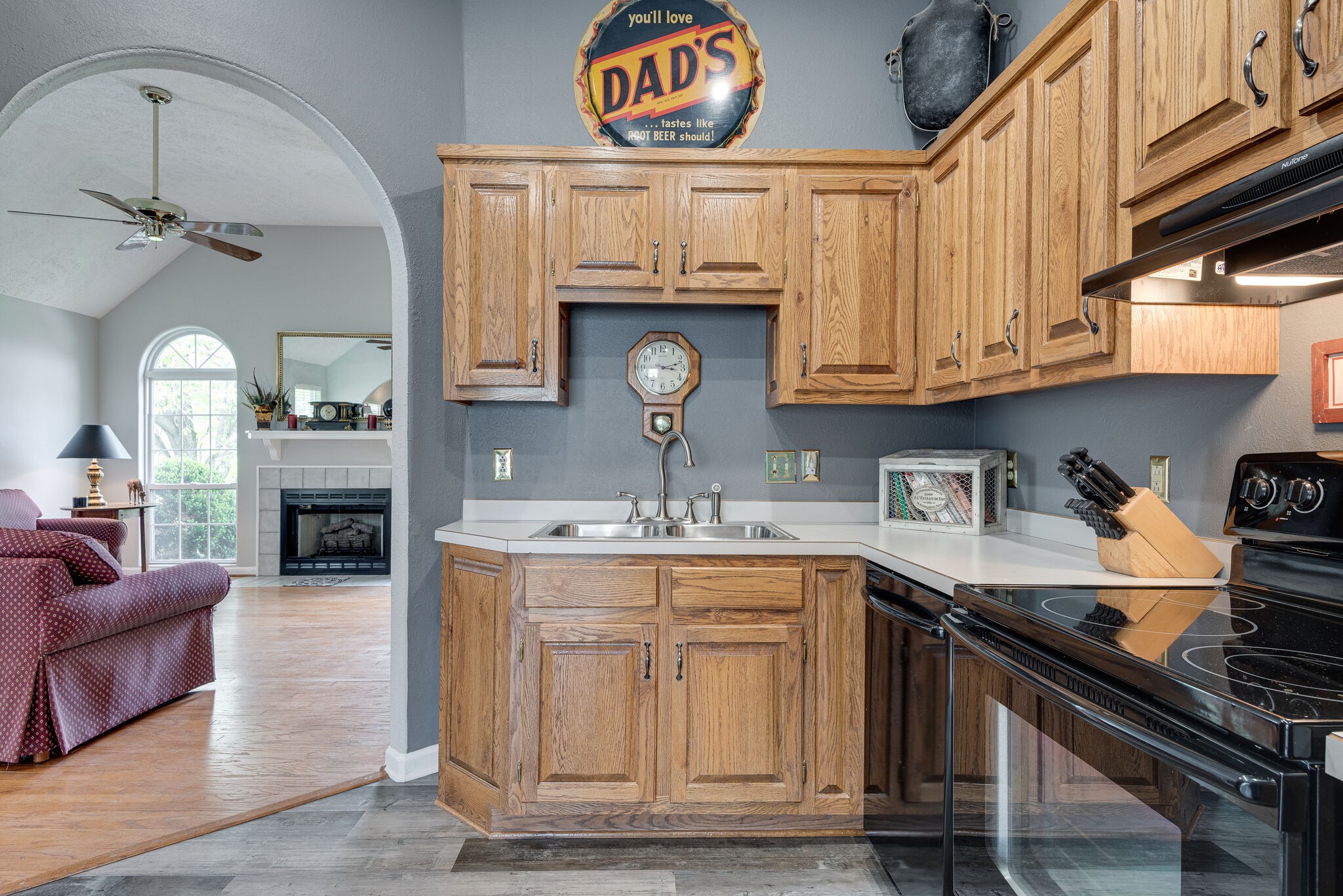 3944 Kedron Road Spring Hill, TN 37174 - Photo 12 of 31 a kitchen with stainless steel appliances granite countertop a sink and cabinets