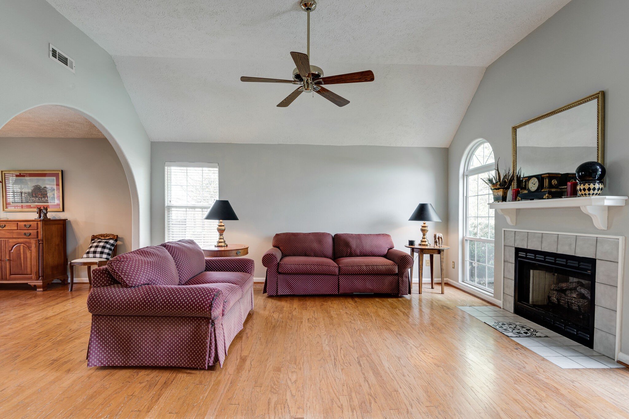 3944 Kedron Road Spring Hill, TN 37174 - Photo 6 of 31 a living room with furniture and a fireplace