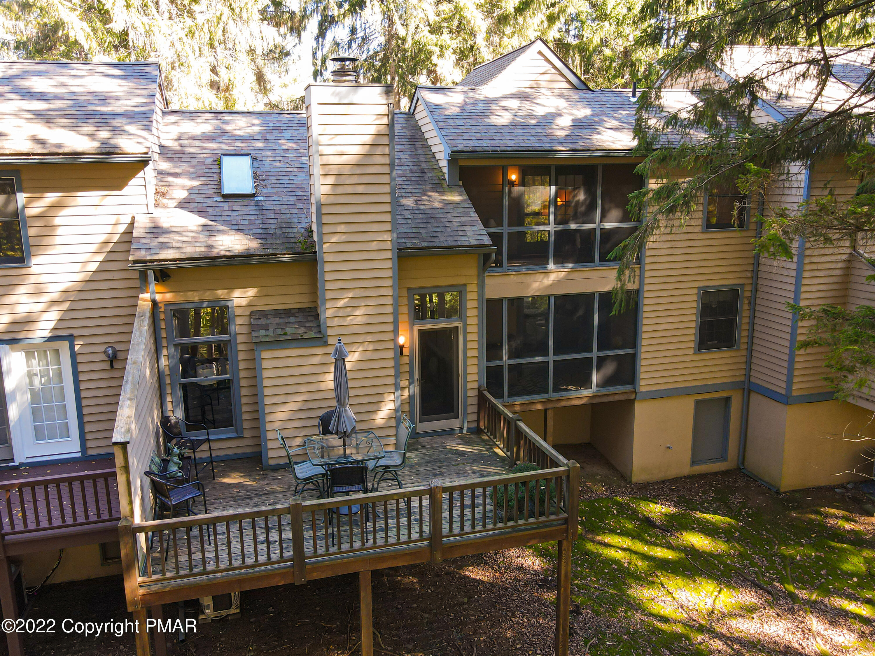 2169 Oak Hill Drive Canadensis, PA 18325 - Photo 25 of 40 a front view of a house with glass windows