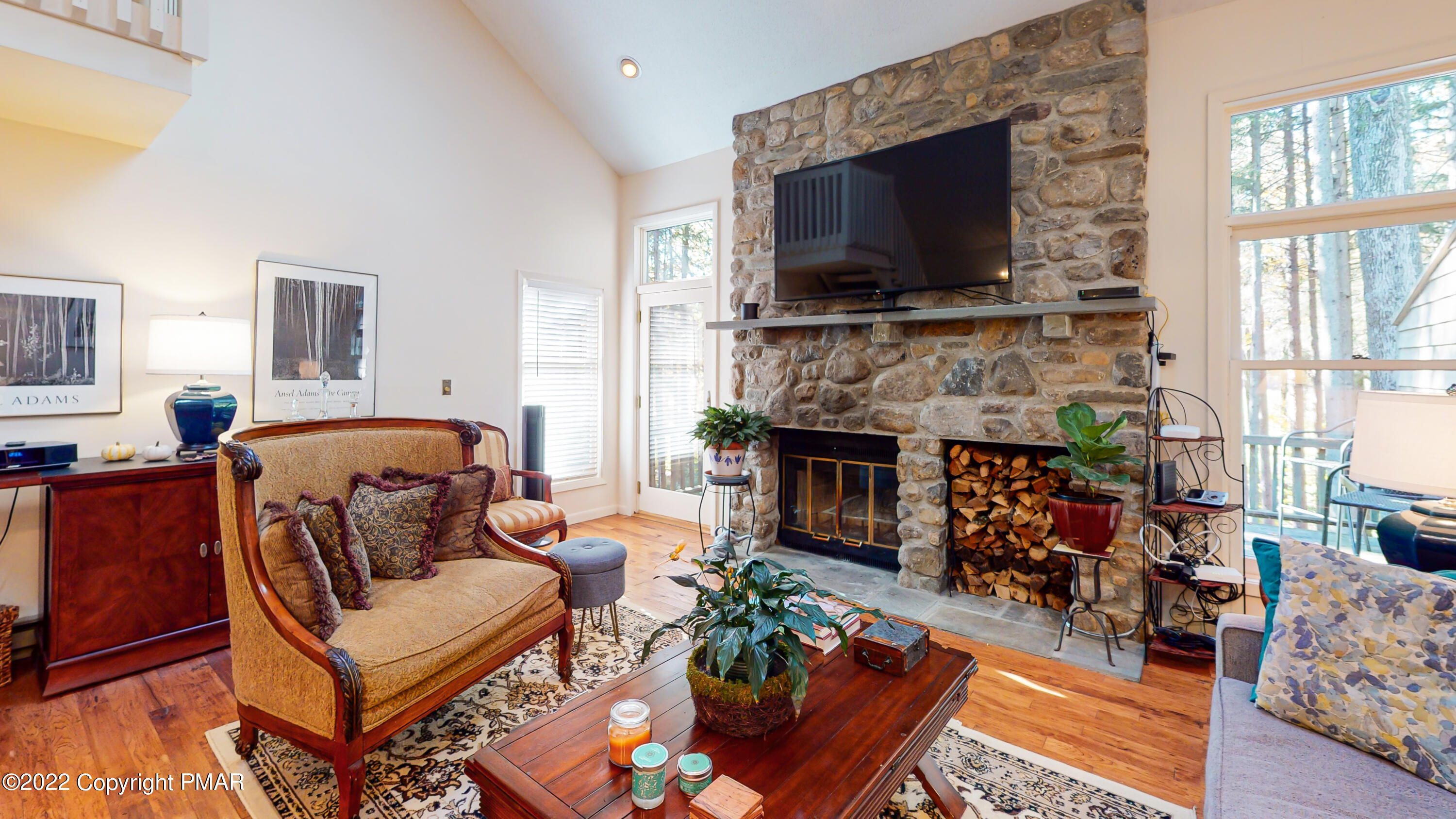 2169 Oak Hill Drive Canadensis, PA 18325 - Photo 6 of 40 a living room with furniture and a flat screen tv