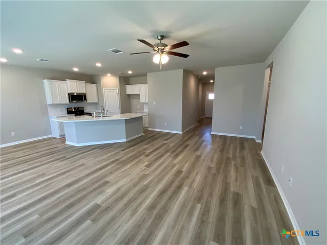 a view of kitchen and window