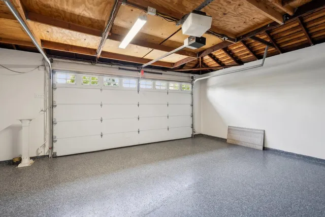 a view of a room with storage