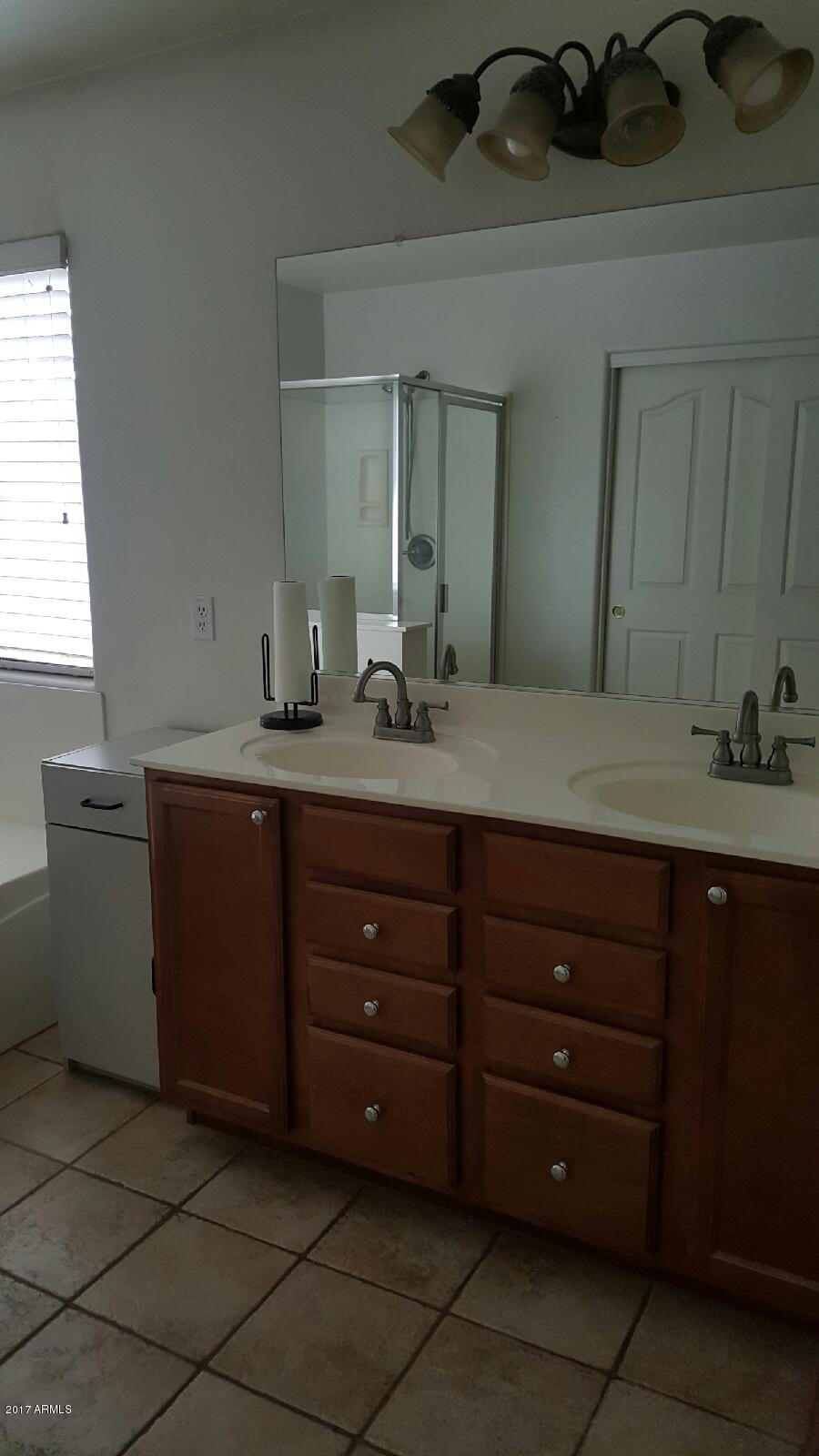 13555 West Watson Lane Surprise, AZ 85379 - Photo 5 of 21 a bathroom with a granite countertop sink and a mirror
