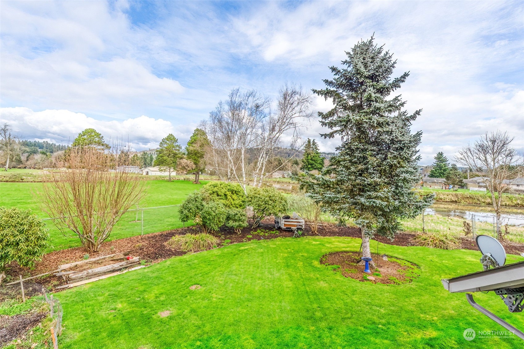 10 Lee Place Longview, WA 98632 - Photo 28 of 38 a view of a garden with a lake