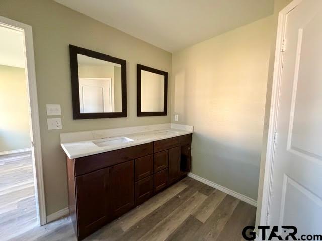 623 North Weldon Street Frankston, TX 75763 - Photo 20 of 29 a bathroom with a sink and a mirror