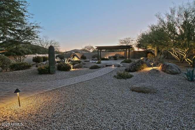 1614 West Maddock Road Phoenix, AZ 85086 - Photo 40 of 88 074-029-Backyard Twilight-666x444