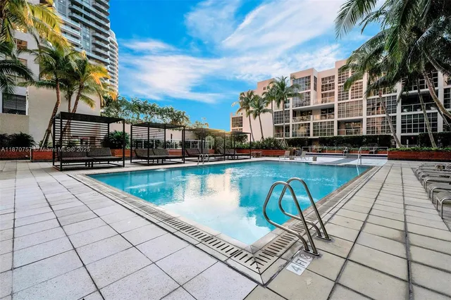 a outdoor space with a couch