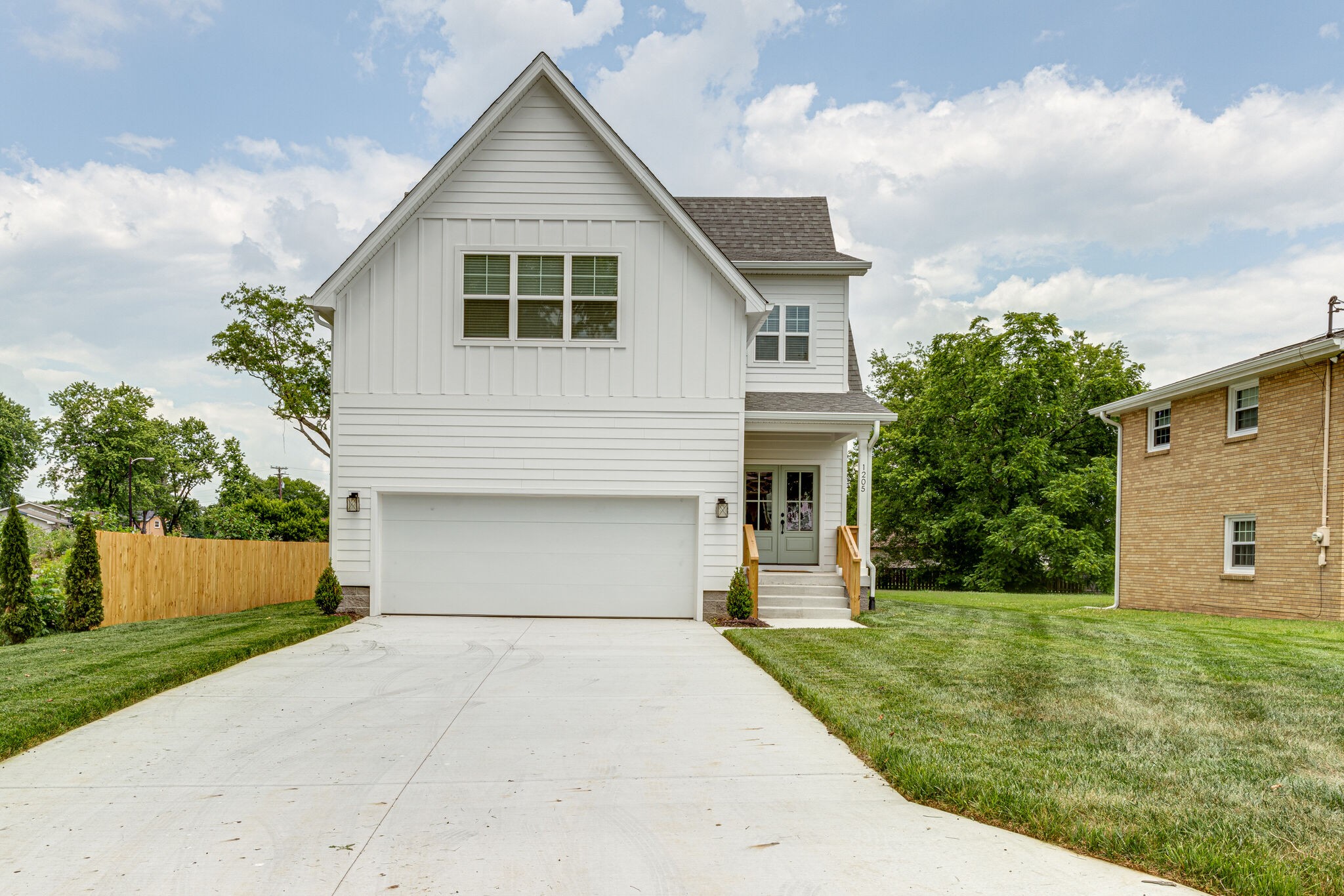 front view of house with a yard