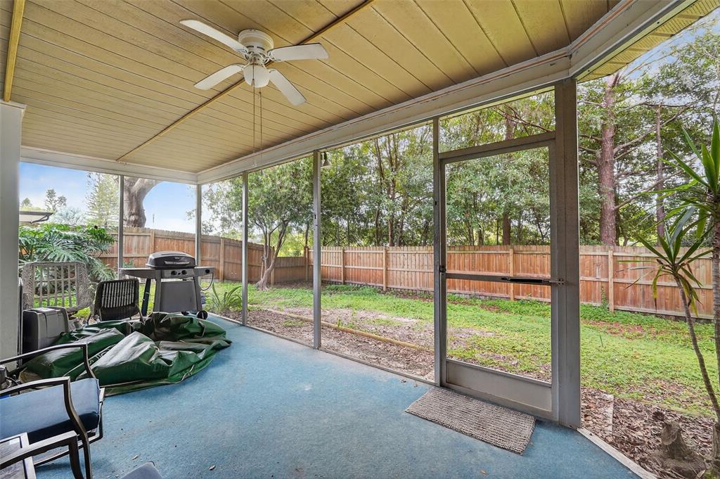 3602 Player Drive New Port Richey, FL 34655 - Photo 32 of 42 a view of a porch with furniture and garden