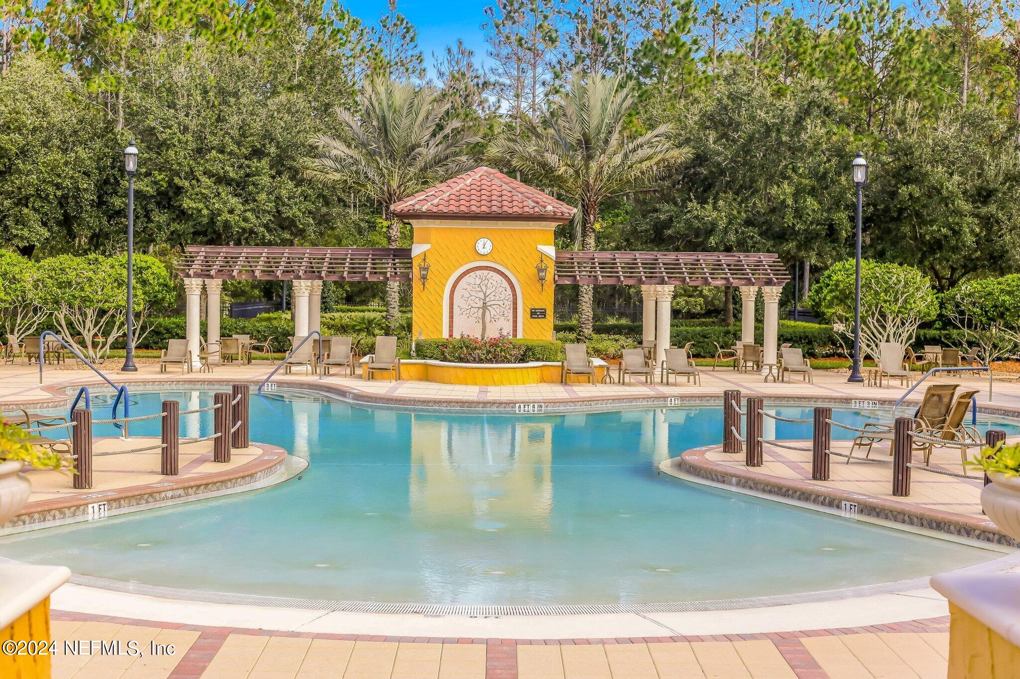11230 Water Spring Circle Jacksonville, FL 32256 - Photo 73 of 91 swimming pool view with a seating space and a garden view