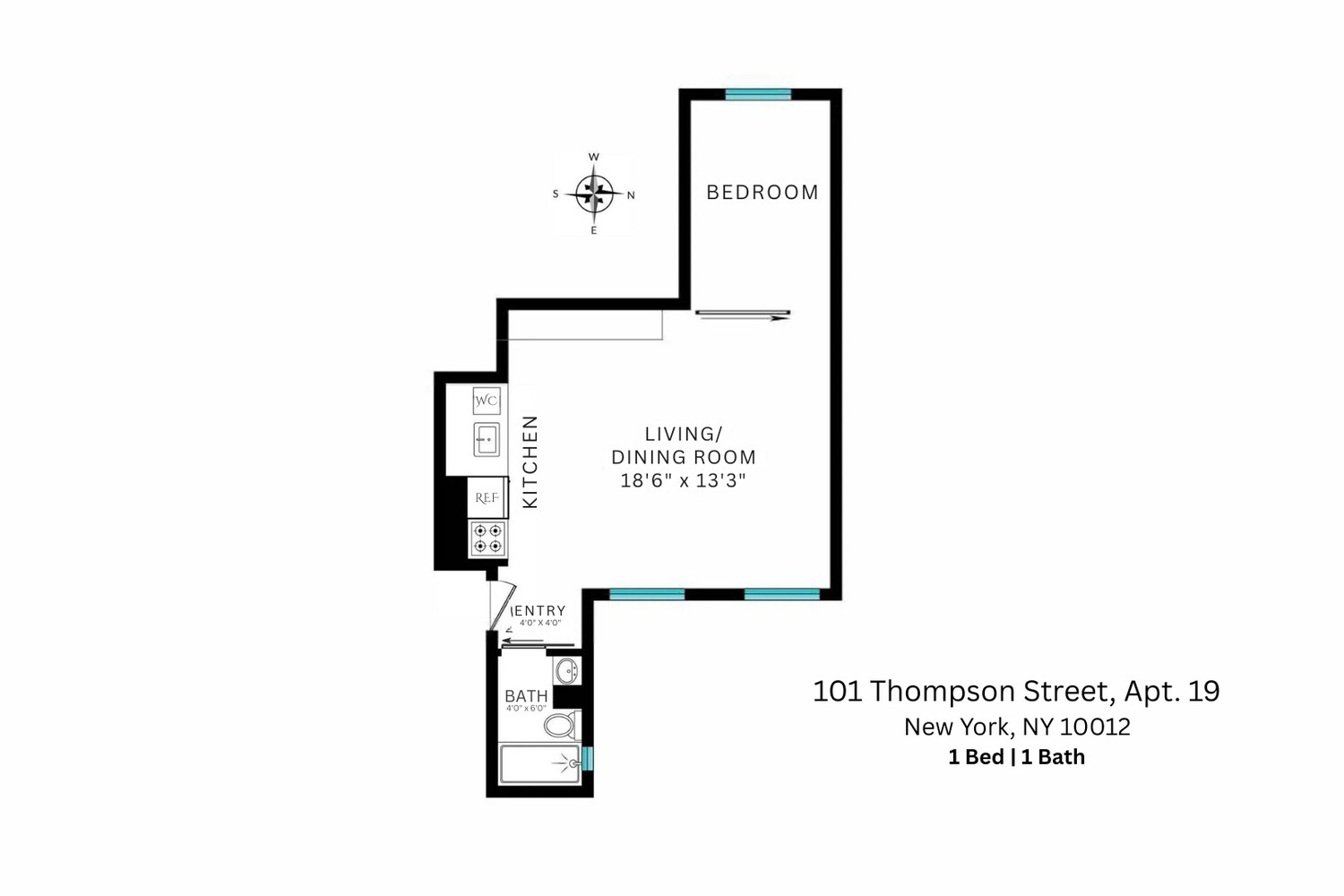 101 Thompson Street, Unit 19 Manhattan, NY 10012 - Photo 6 of 6 unknown