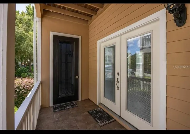 a view of front door