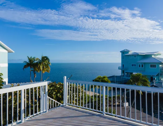 a view of a roof deck