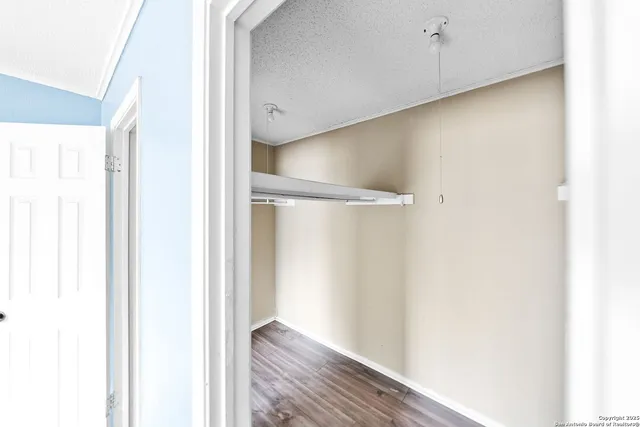 a view of closet area