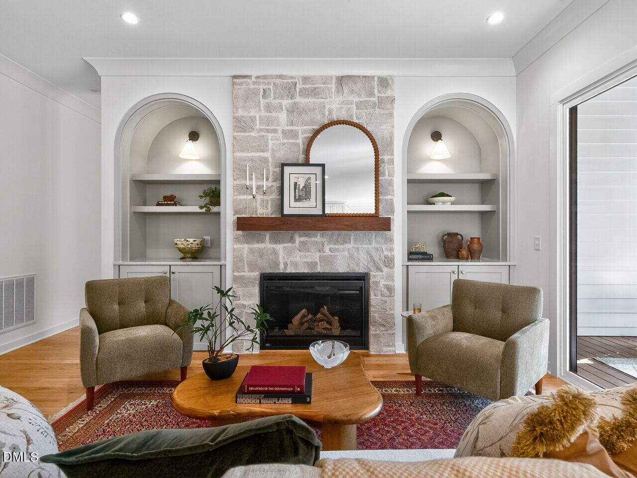 208 East Whitaker Mill Road Raleigh, NC 27608 - Photo 9 of 52 a living room with furniture fireplace and window