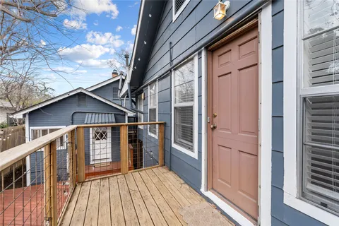 a house view with balcony