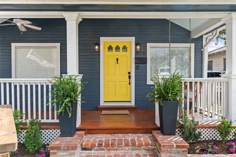 a view of a entryway door front of house