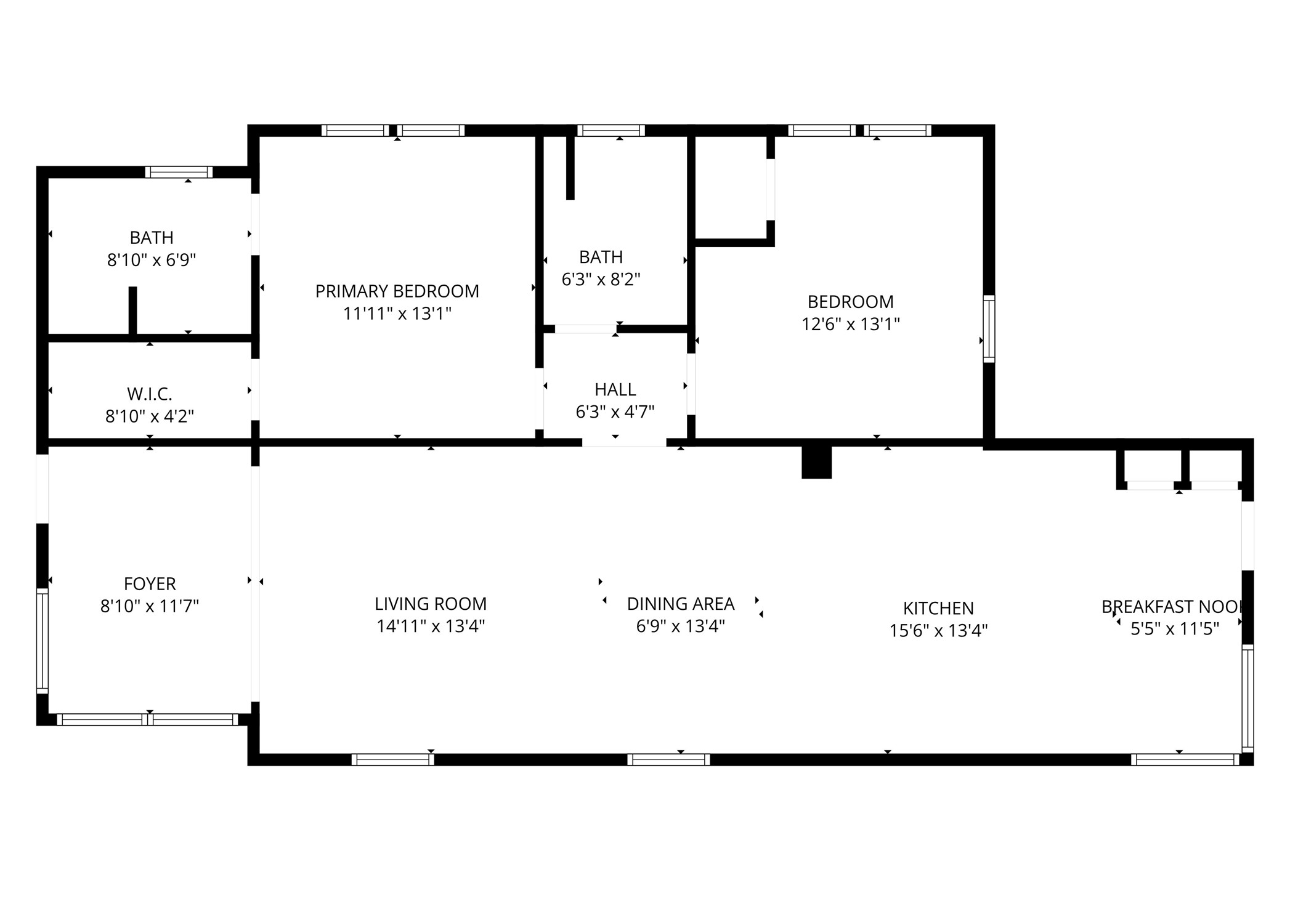 616 Teetshorn Street Houston, TX 77009 - Photo 49 of 50 Main House Floor Plan