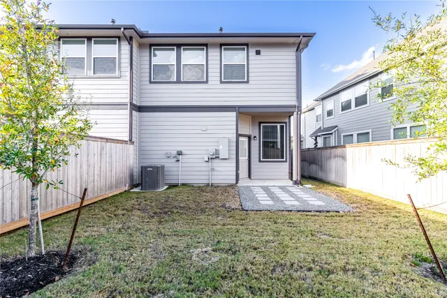 a backyard of a house